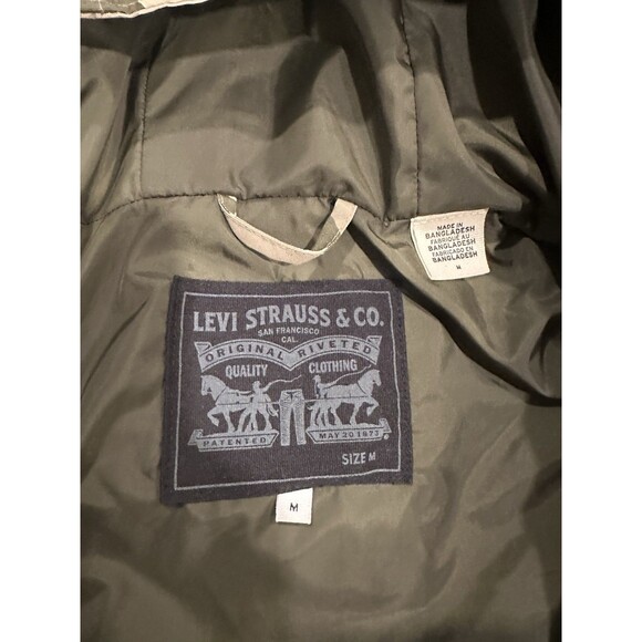 Levis Mens Hooded Camo Jacket M Multi-Color MSRP$118 - Picture 4 of 6